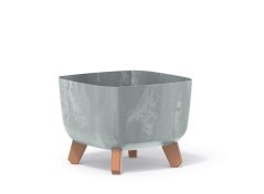 Květináč GRACIA SQUARE BETON EFFECT 24cm šedý