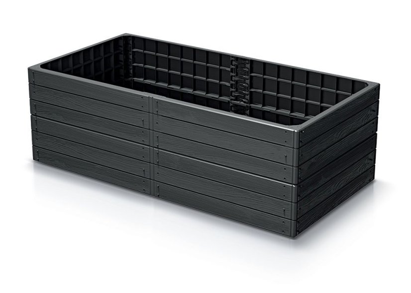 Vyvýšený záhon BASE WOODY 149,2 cm - barva: antracit