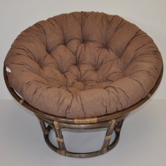 Ratanový papasan 115 cm hnědý