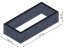 Flexi Element vyvýšený záhon - obdĺžnik - Šírka: 125 cm, Dĺžka: 275 cm, Výška: 63 cm