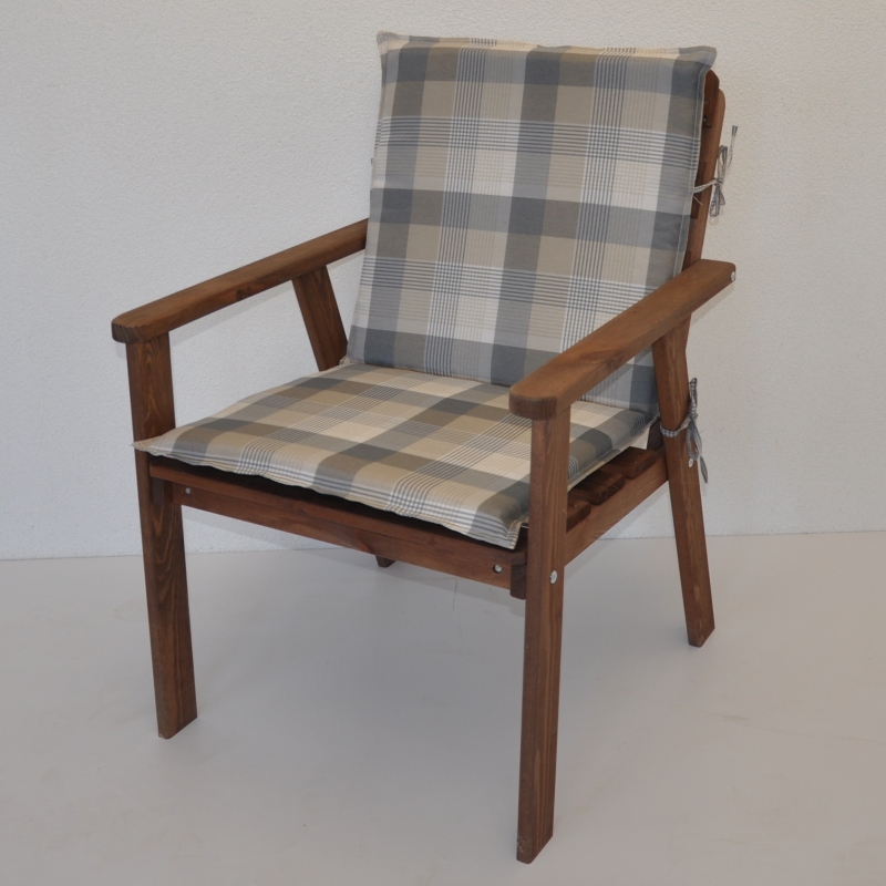 Polstr na zahradní křeslo UNI s nízkým opěradlem