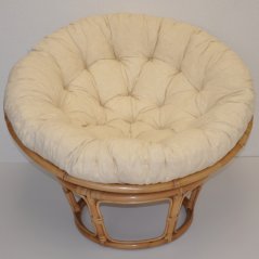 Ratanový papasan 115 cm medový