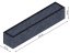 Flexi Element vyvýšený záhon - obdĺžnik - Šírka: 75 cm, Dĺžka: 400 cm, Výška: 75 cm