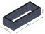 Flexi Element vyvýšený záhon - obdĺžnik - Šírka: 100 cm, Dĺžka: 250 cm, Výška: 63 cm