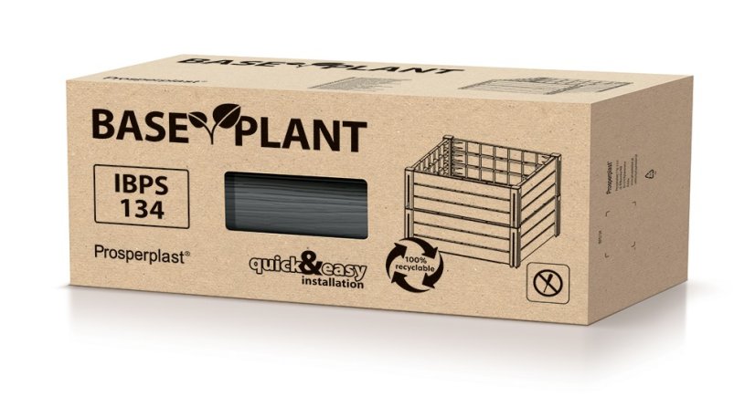 Vyvýšený záhon 2 ks BASE PLANT 61,8 cm - barva: antracit