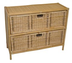Ratanová komoda 2 zásuvky Macao medová