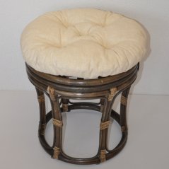 Ratanová taburetka velká hnědá