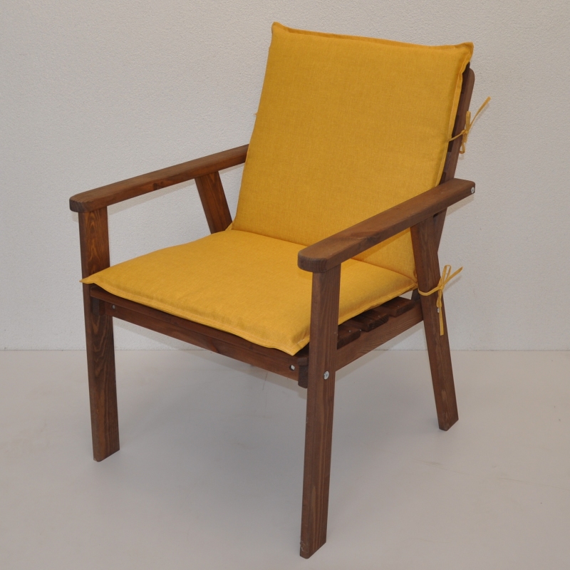 Polstr na zahradní křeslo UNI s nízkým opěradlem