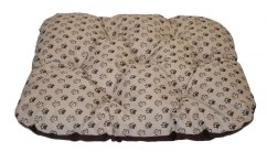 Podložka pro psa voděodolná zaoblená 80x60 cm tlapka béžová