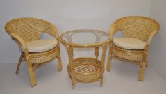 Ratanová sedací souprava Kina medová