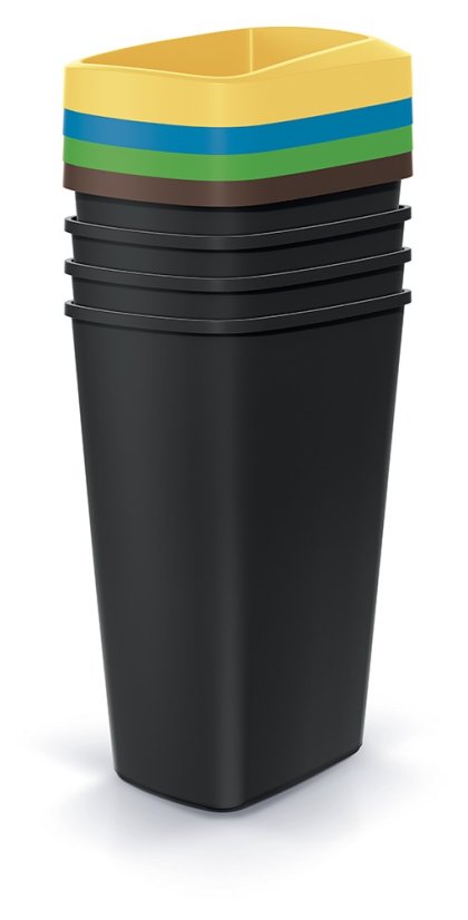 Prosperplast odpadkový kôš COMPACTA Q SET