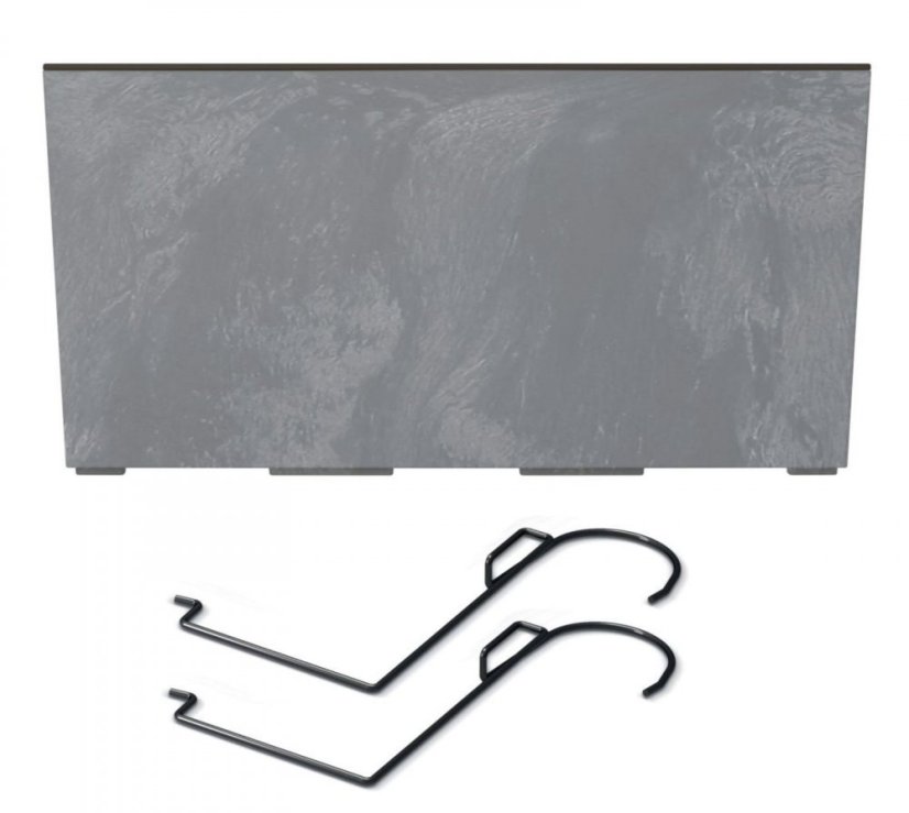 Prosperplast truhlík s hákmi URBI CASE Beton Effect W