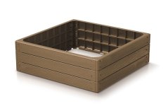 Vyvýšený záhon BASE WOODY ECO WOOD 75,6 cm - farba: naturo ECO