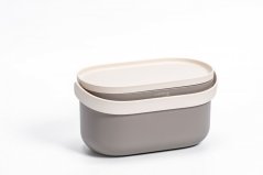 Nádoba na bioodpad bez rámečku a sáčků - taupe + slonová kost