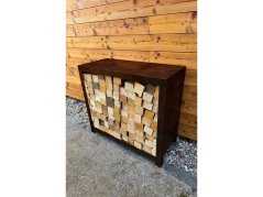 Corgarden Zahradní dřevník STORA 1038 80 x 80 x 40 cm Corten