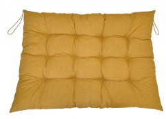 Paletový sedák / zahradní matrace žlutý melír