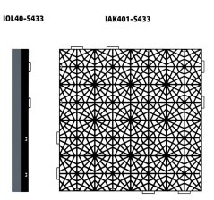 Hrana k zahradním dlaždicím MOSAIC černá 38cm