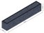 Flexi Element vyvýšený záhon - obdĺžnik - Šírka: 75 cm, Dĺžka: 500 cm, Výška: 87 cm