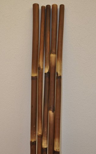 Bambusová tyč  délka 2 metry - barvená hnědá