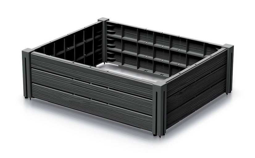 Vyvýšený záhon BASE PLANT 75,6 cm - barva: antracit