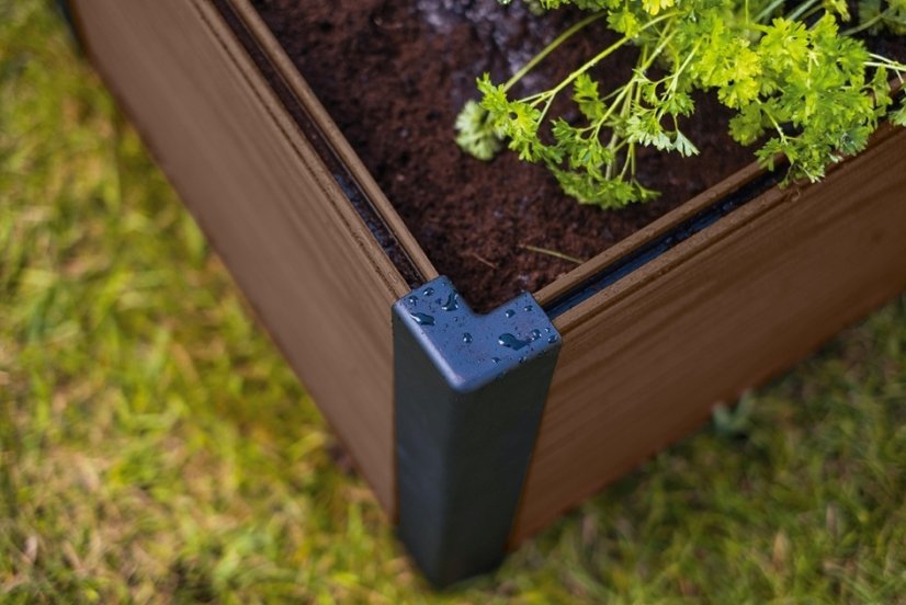 Vyvýšený záhon MAPLE SQUARE - hnědý