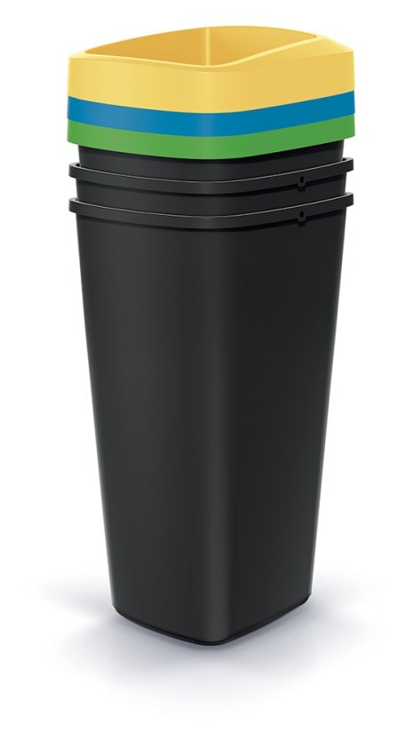 Prosperplast odpadkový kôš COMPACTA Q SET