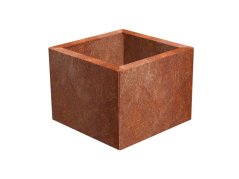 Corgarden Zahradní květináč CUBE 1002 40 x 40 x 30 cm Corten