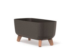 Kvetináč GRACIA CASE ECO WOOD 39 cm - farba: káva ECO