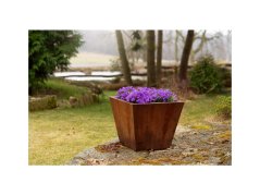 Corgarden Zahradní květináč CONO 1003 60 x 60 x 50 cm Corten