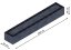 Flexi Element vyvýšený záhon - obdĺžnik - Šírka: 50 cm, Dĺžka: 300 cm, Výška: 39 cm