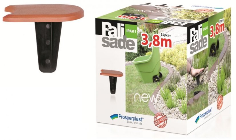 Prosperplast Palisáda zahradní IPAK1 382,7 cm