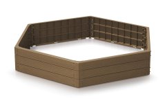 Vyvýšený záhon BASE WOODY ECO WOOD 148 cm - farba: naturo