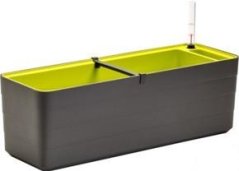 Plastia truhlík samozavlažovací Berberis - antracit + zelená 60 cm