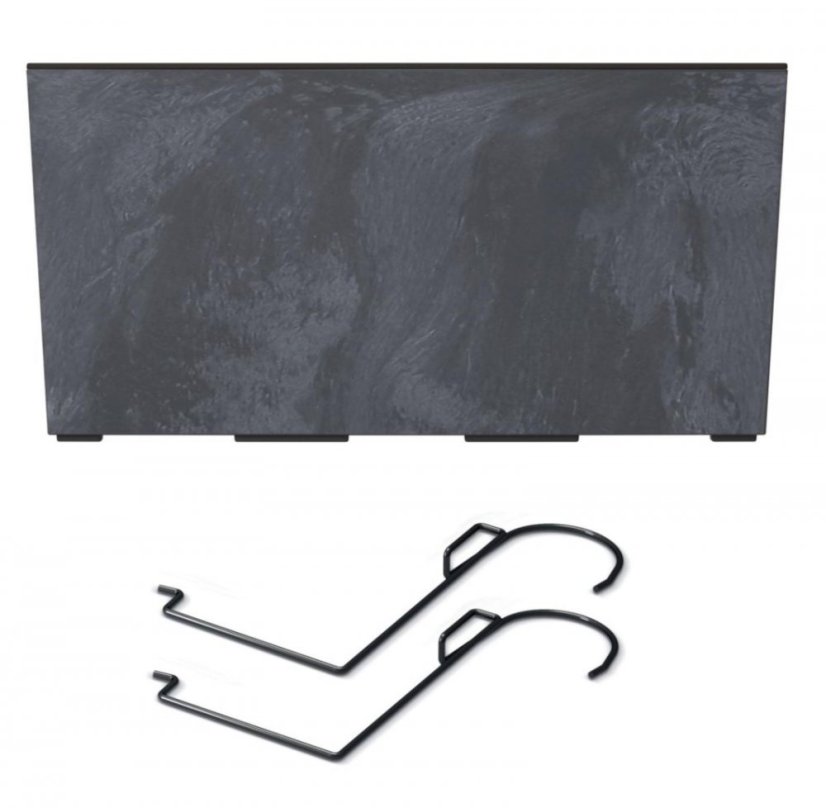 Prosperplast truhlík s hákmi URBI CASE Beton Effect W