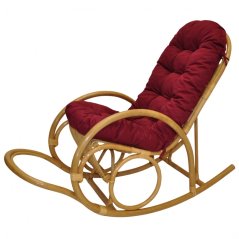 Ratanové houpací křeslo Jenaira medové