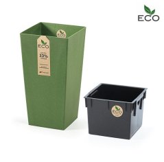 Květináč URBI SQUARE ECO zelený 26,5cm