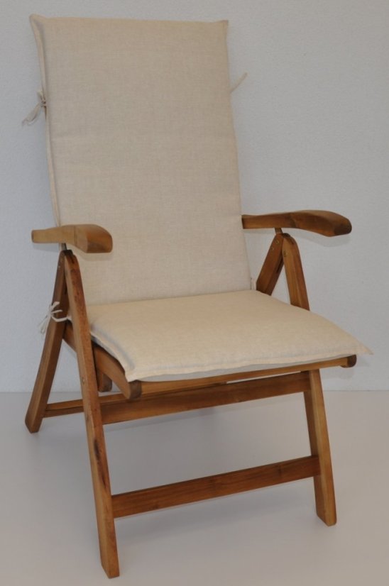 Polstr na teakové zahradní křeslo UNI vysoké