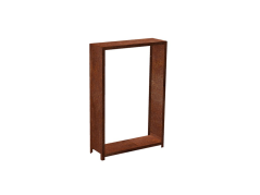 Corgarden Zahradní dřevník STORA 1035 180 x 120 x 40 cm Corten