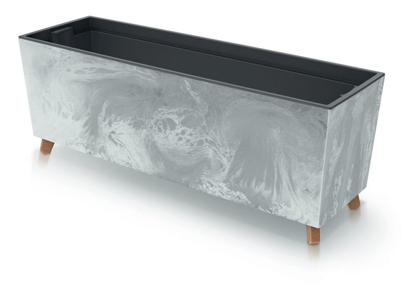 Prosperplast truhlík na nožičkách URBI CASE BETON EFFECT N 77cm