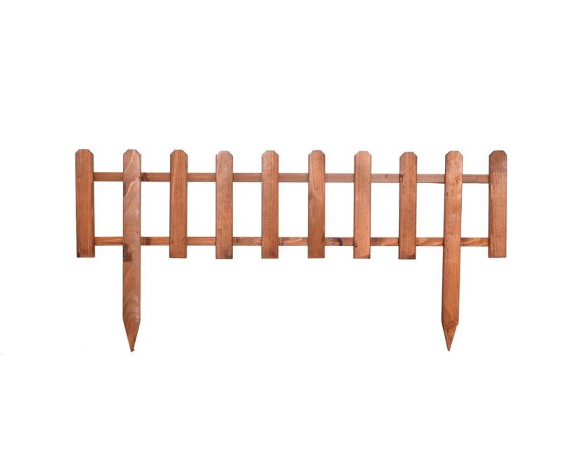 Plůtek záhonový 100 x 47 cm - dřevěný přírodní