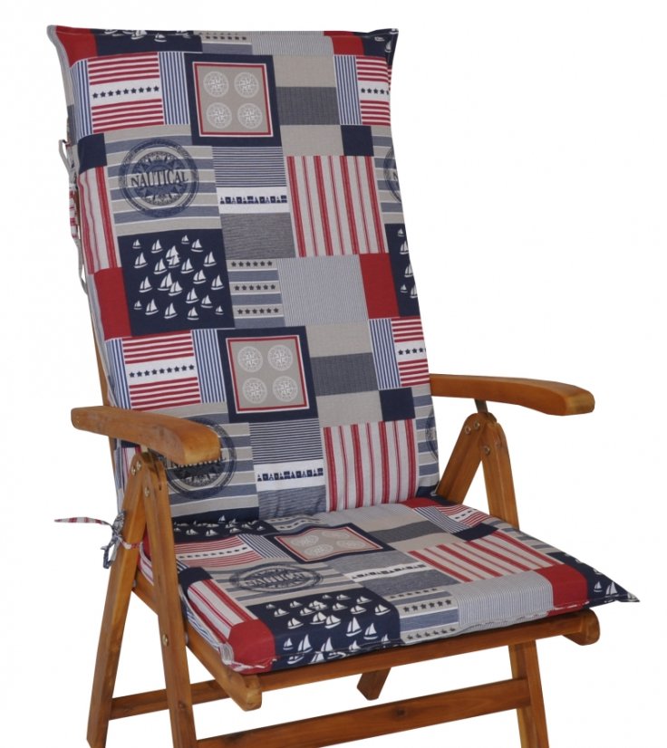 Polstr na teakové zahradní křeslo UNI vysoké